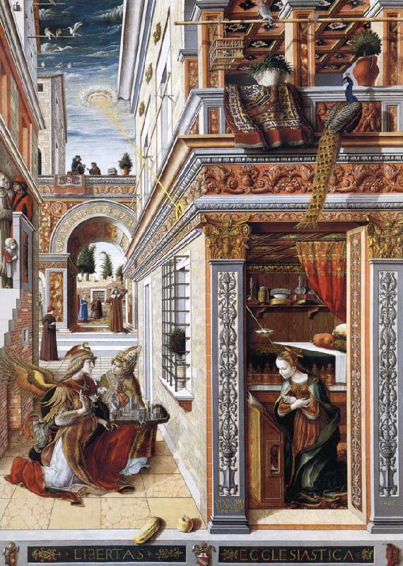 Carlo Crivelli The Annunciation Sweden oil painting art